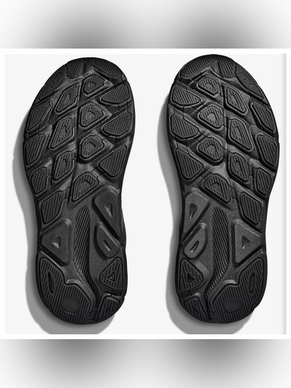 Hoka Women's Black/Black Clifton 9 Performance Running Sneakers - Picture 4 of 12